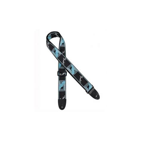 Fender 2inch Monogrammed Straps - Black/Light Grey/Blue – BAJAAO.COM
