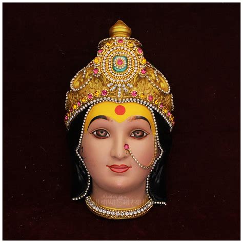 Mauli Mahalaxmi Devi Face for Pooja & Mandir Decoration | Traditional ...