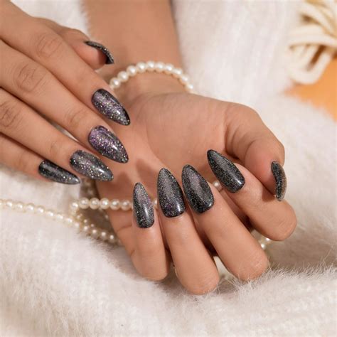 Starlight Celestial Cat Eye Presson Nails Set – Nailknack