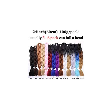 Buy Benehair Ombre Braiding Hair 1 Bundle 24inch Jumbo Braiding Hair ...