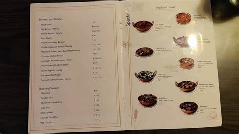 Menu at Kritunga Restaurant, Khammam