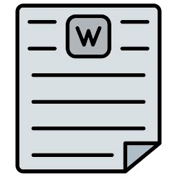 Word doc - Free files and folders icons