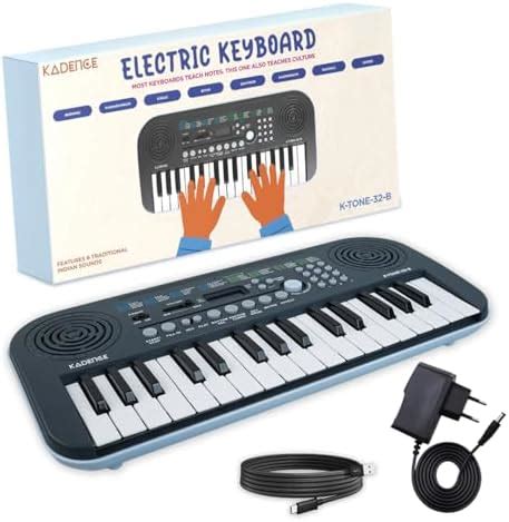 Kadence K-Tone Mini Blue Keyboard – 32 Mini Keys, 128 Tones including ...