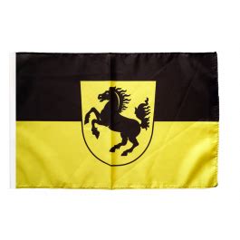Drapeau Allemagne Stuttgart avec ourlet - maison-des-drapeaux.com