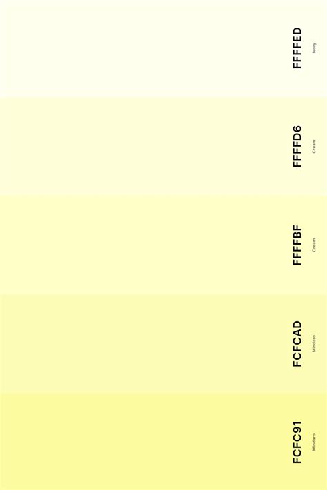 25 best yellow color palettes with names and hex codes – Artofit