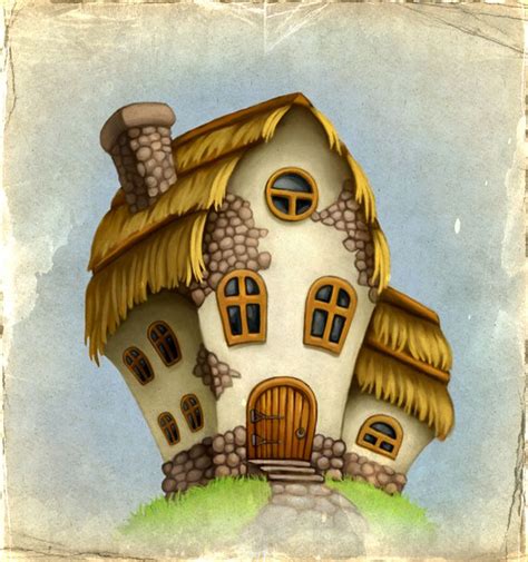 fairytale house drawing