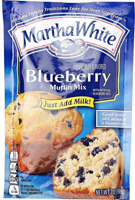 Amazon.com : Smuckers Martha White Muffin Mix, Blueberry, 7 oz ...
