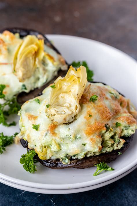 Air Fryer Stuffed Portobello Mushroom Recipe - Tasty Air Fryer Recipes