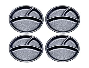 Buy ZIDO Pack of 4 Multipurpose Round Shape Divider Plate for PAV BHAJI ...