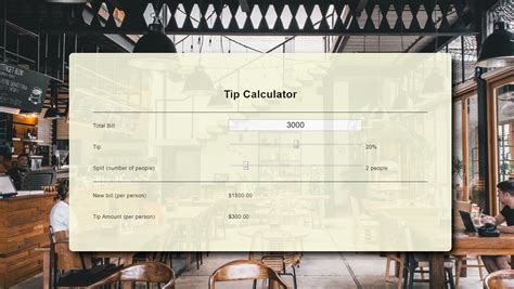 Image result for Tip Calculator JavaScript Code