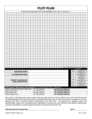 HUD Plot Plan Compliance Form - Blank Fillable Template | Fill Out ...