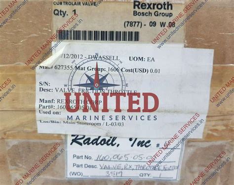 REXROTH CONTROLAIR VALVES HD-2 FX | United Marine Services