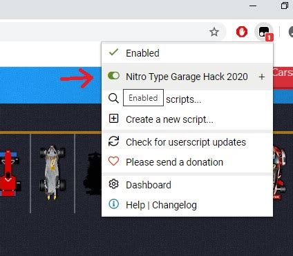 Nitro Type Script 2020 : For Cars and Garage (Download from here)