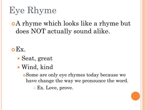 What Words Rhyme With Eyes at Lindsey Vann blog