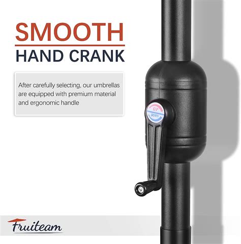 Buy FRUITEAM 7.5FT Solar Patio Umbrella Outdoor LED Umbrella,Table ...