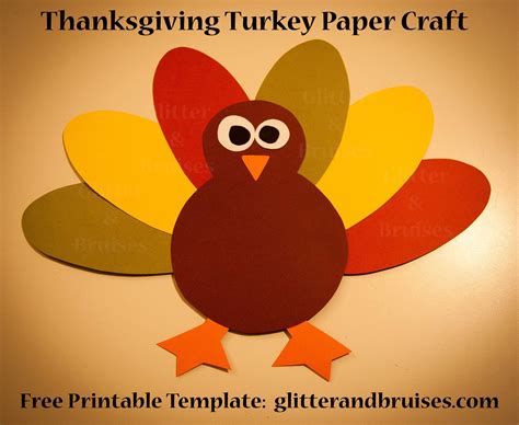 Printable Thanksgiving Craft For Kids Free - Tedy Printable Activities
