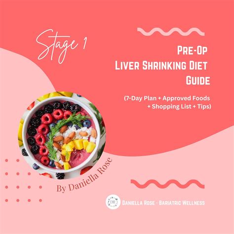 7-day Liver Shrinking Diet PDF Guide, Instant Digital Download, Stage 1 Weight Loss Surgery Prep ...