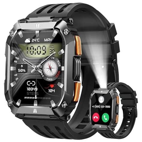 Watch Watches for Men | 1.95'' Fitness Watch Military Smart Watch | 100 ...