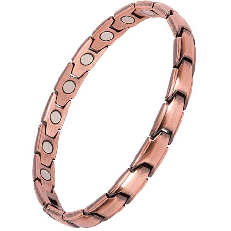 Buy Feraco Copper Bracelet for Women Hand Forged 99.99% Solid Pure ...