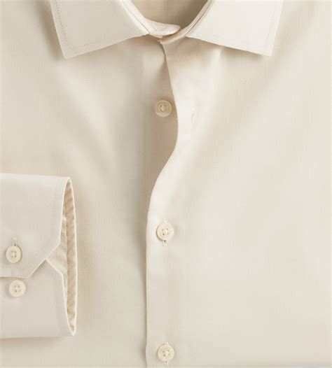Slim Fit Non-Iron Sateen Dress Shirt - Tip Top