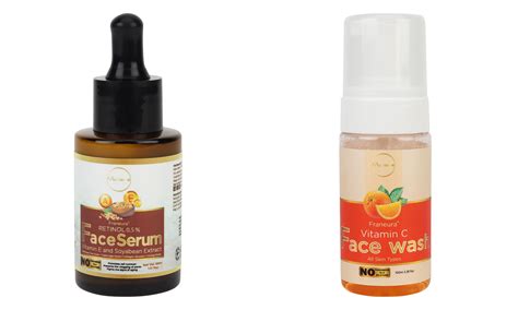 Franeura Youthful Glow Duo: Vitamin C Face Wash and Retinol Face Serum