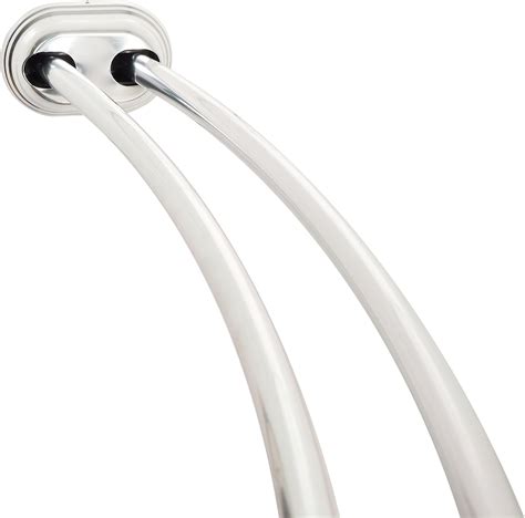 Amazon.com: Zenna Home NeverRust Aluminum Double Curved Tension Shower ...