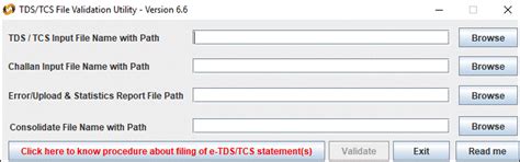 Validate and File TDS Returns