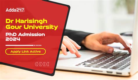 Dr Harisingh Gour Vishwavidyalaya PHD Admission 2024, Last Day Reminder