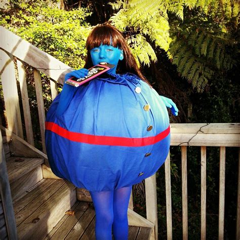 Blueberry Girl Willy Wonka Costume
