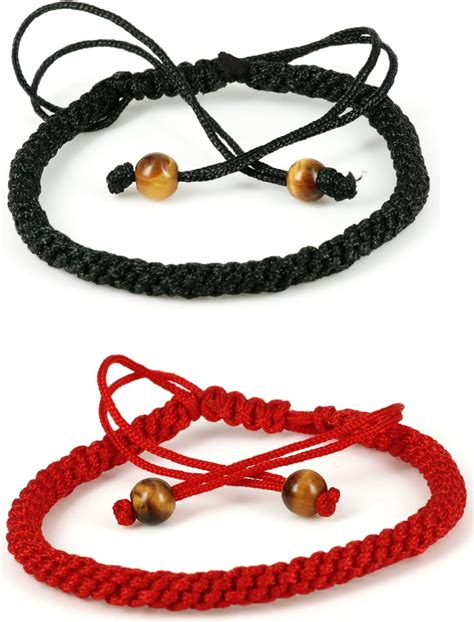 Buy 2 pc handmade kabbalah red string bracelet - wear for prosperity ...