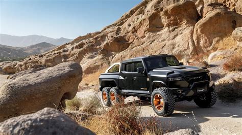 Rezvani Hercules 6x6 pickup finally lands, and it's got a 1,300-horsepower Demon V-8