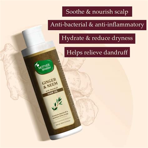 Buy MOTHER SPARSH GINGER & NEEM ANTI DANDRUFF HAIR OIL-200 ML Online ...