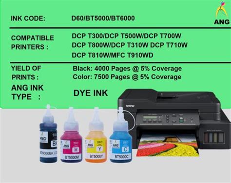 Ang Refill Compatible: For Brother DCP-T300/DCP-T500W DCP-T700WMFC ...