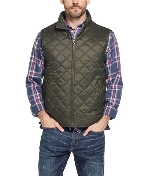 Weatherproof Vintage Mens Quilted Puffer Vest - Lightweight Padded ...