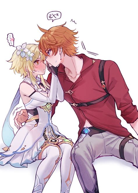 lumine and tartaglia (genshin impact) drawn by natsukko_0606 | Danbooru