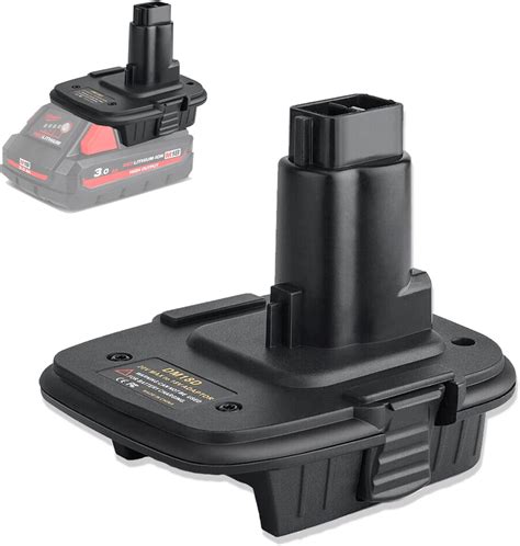 Amazon.com: DM18D Adapter for Dewalt Battery 18v to 20v Kit,for Milwaukee M18 18v Lithium ...