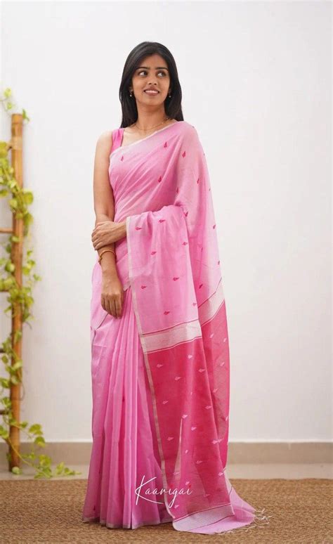 Light Pink Jacquard Saree – Elegant Woven Design with Timeless Grace ...