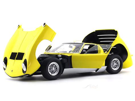 Lamborghini Miura P400SV yellow 1:18 Kyosho diecast scale model ...