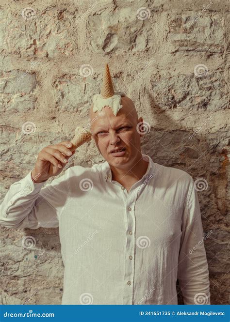 A Creative and Unique Hairstyle Featuring Ice Cream Cones for an Edgy ...