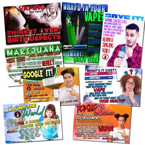Dangers of Vaping Poster Set (8 Posters) | NIMCO, Inc.
