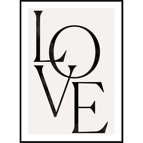 Poster Story, Plakat, Obraz - Love, wymiary 60 x 84 cm | home&you