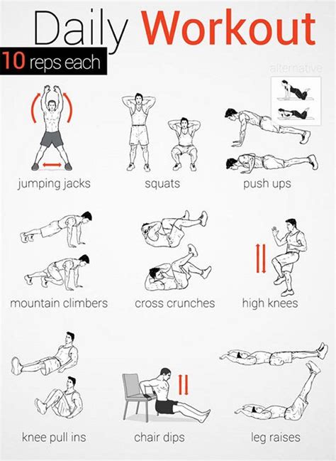 Simple Daily Workout Routine 的图像结果