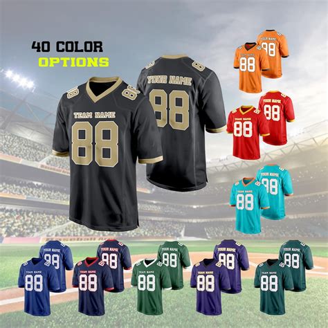 Custom Football Jersey, Personalized American Football Jerseys Name ...