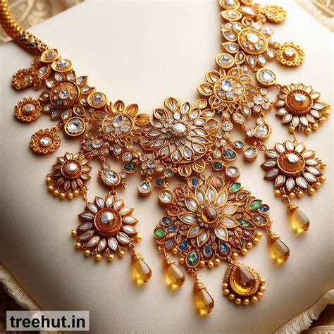 Navratna Gold Necklace Design Ideas, Gold Jewelry Design Ideas