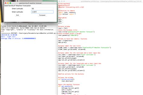 Image result for Weather GUI for Python
