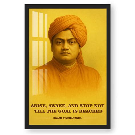 Arise Awake – Swami Vivekananda Saffron Portrait – Ritwikas
