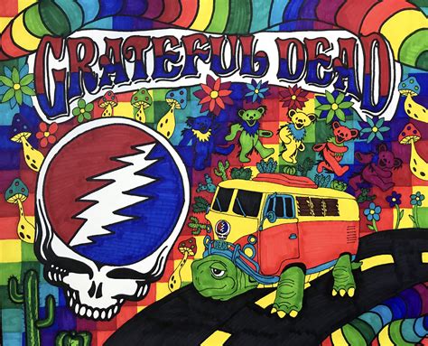 The Grateful Dead Poster Wall Art | Etsy