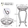 Ezzu Crafts Tall Plant Stand Metal Flower Pot Holder Large Iron Garden ...