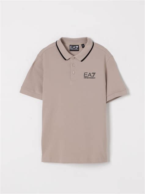 EA7: Polo shirt kids - Beige | Ea7 polo shirt 7B000023AF12901 online at ...