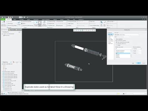 Image result for Creo 1.0 Exploded Assembly Lines Tutorial